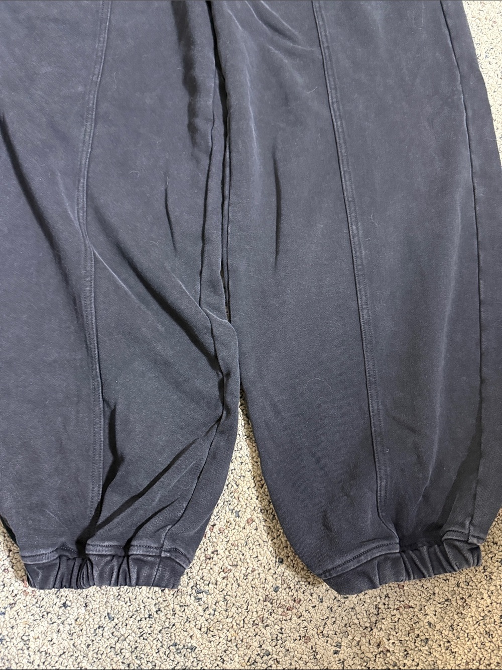 Halara Black Washed Elastic Waist Jogger Pants Sweatpants Sz L NWOT - Picture 4 of 7